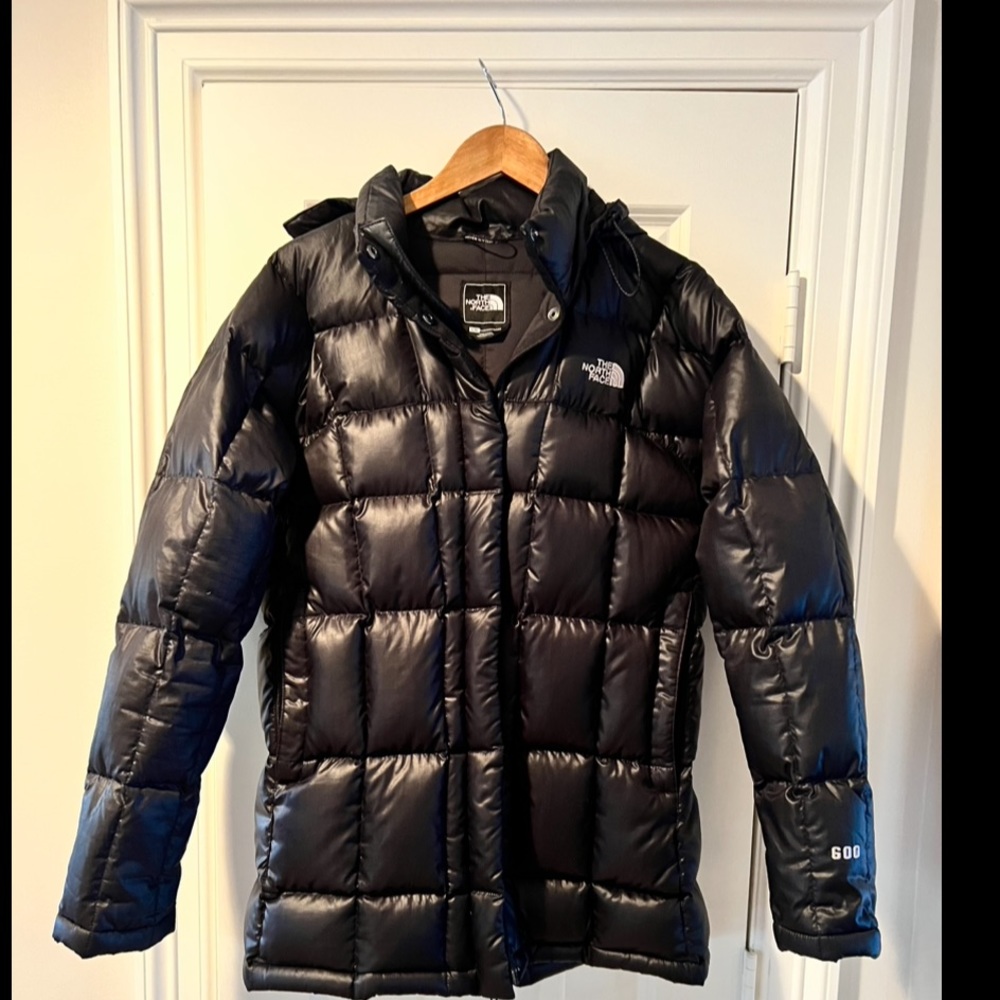 The North Face 600 fill down puffer coat, sz large